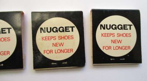 Nugget Shoe Polish Matchbook / matches - unused