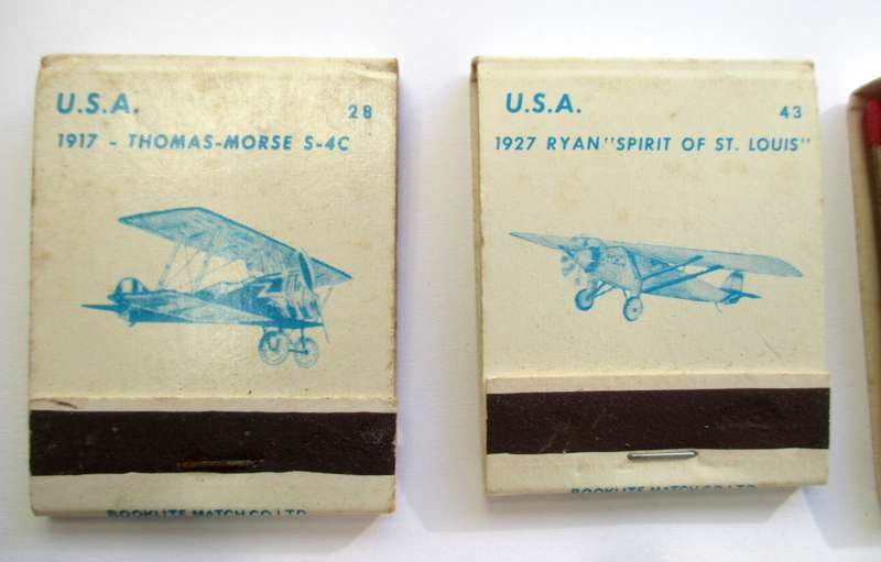 Vintage Matchbooks / matches -- USA Planes / Aircraft