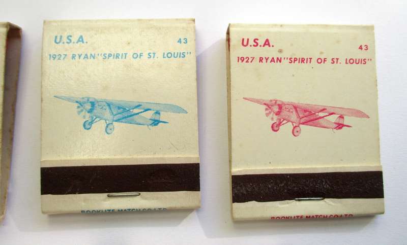 Vintage Matchbooks / matches -- USA Planes / Aircraft