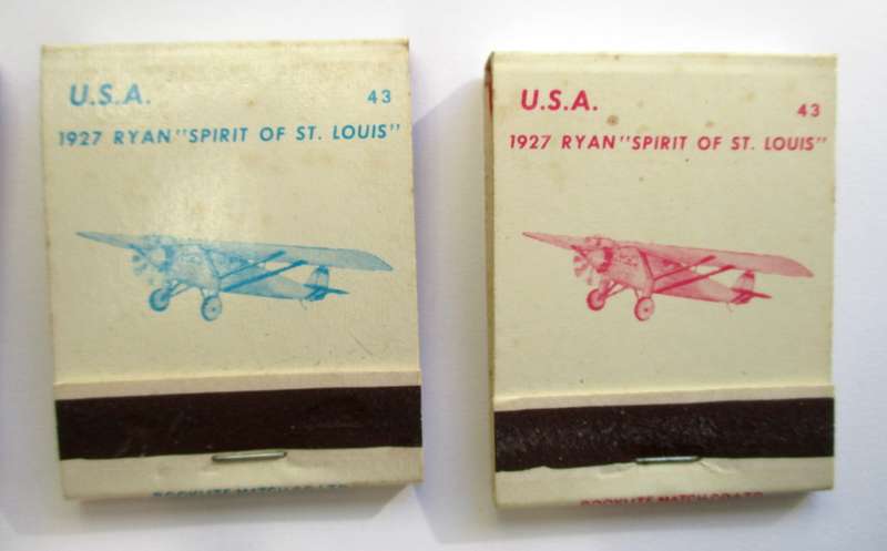 Vintage Matchbooks / matches -- USA Planes / Aircraft