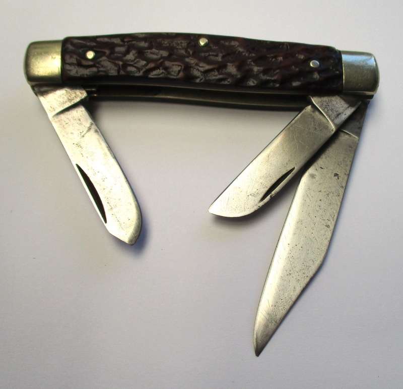 Vintage Elbeco Large three blade Stockman Knife, made in Germany.