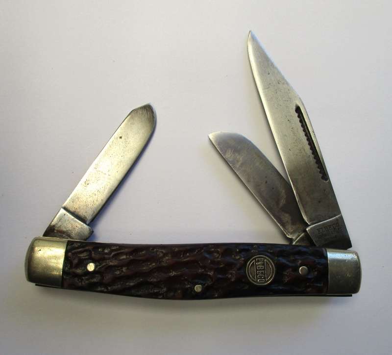 Vintage Elbeco Large three blade Stockman Knife, made in Germany.