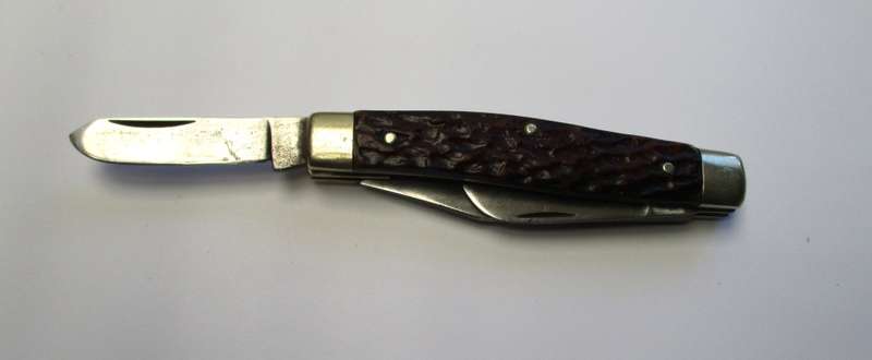 Vintage Elbeco Large three blade Stockman Knife, made in Germany.