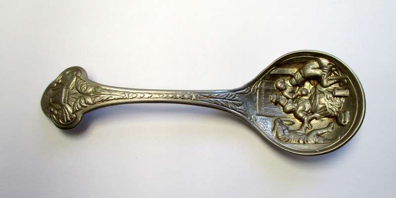 Vintage Dutch Pressed ornamental spoon