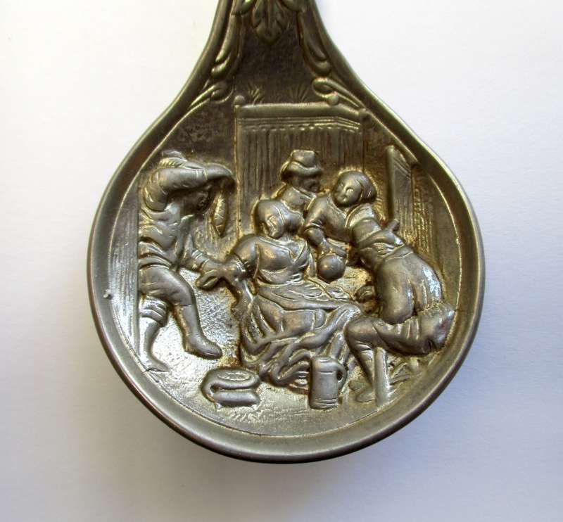 Vintage Dutch Pressed ornamental spoon