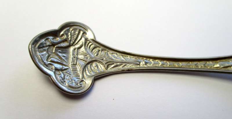 Vintage Dutch Pressed ornamental spoon