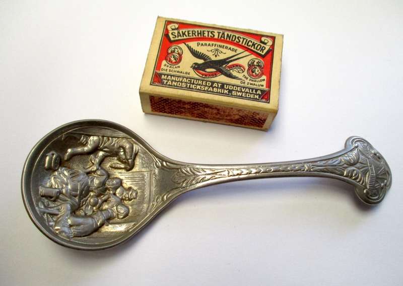 Vintage Dutch Pressed ornamental spoon