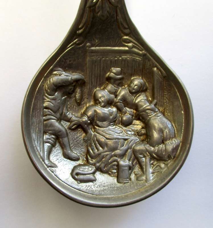 Vintage Dutch Pressed ornamental spoon