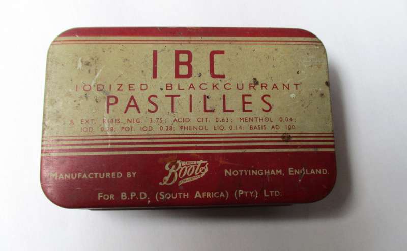 Vintage Tin - IBC Pastilles Boots, Nottingham, England.