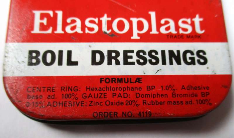 Vintage Elastoplast Elastic Adhesive Boil Dressing Tin