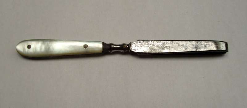 Antique, mother of pearl handled tweezers.