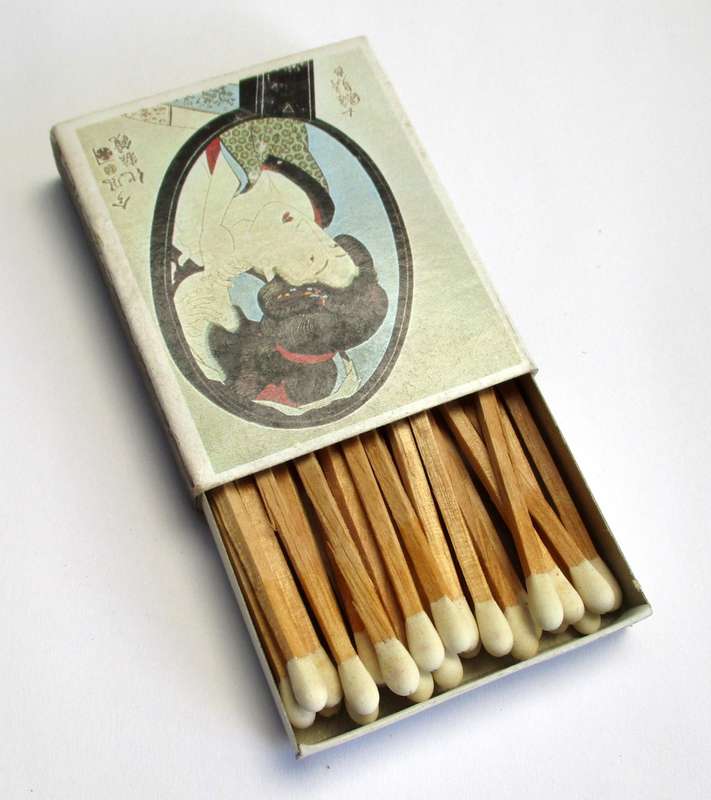 Vintage Japanese Matches / Match Box - Ukiyoe Japanese Fine Art