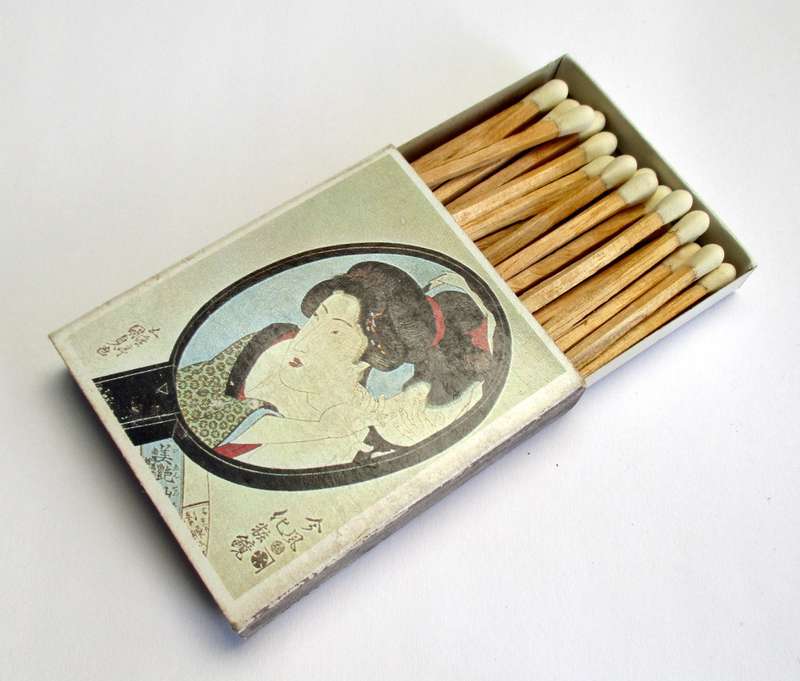 Vintage Japanese Matches / Match Box - Ukiyoe Japanese Fine Art