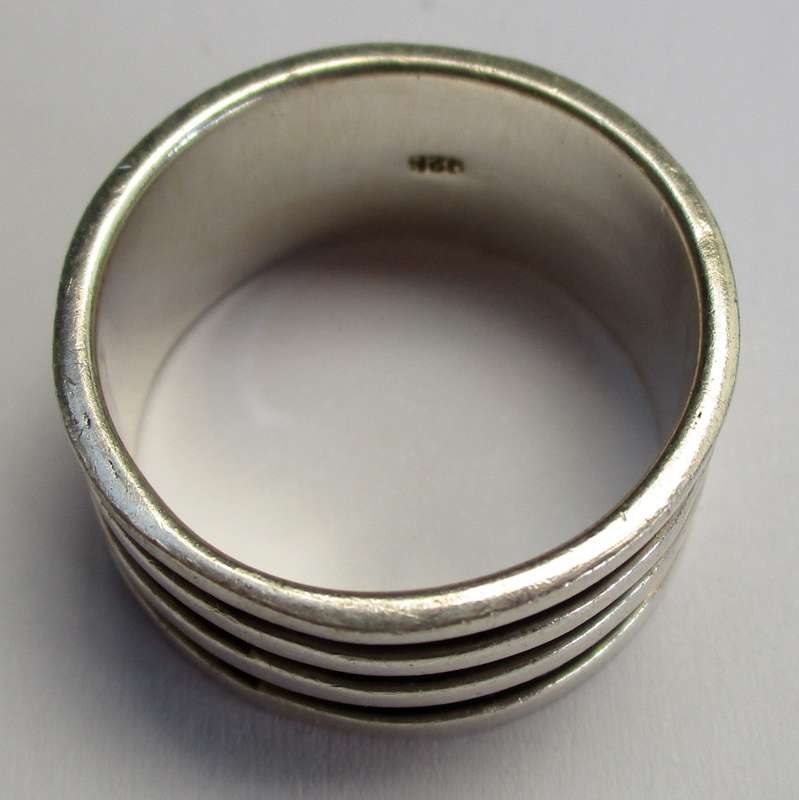 8.7 g Mens 925 Sterling silver ring - 20mm / size U