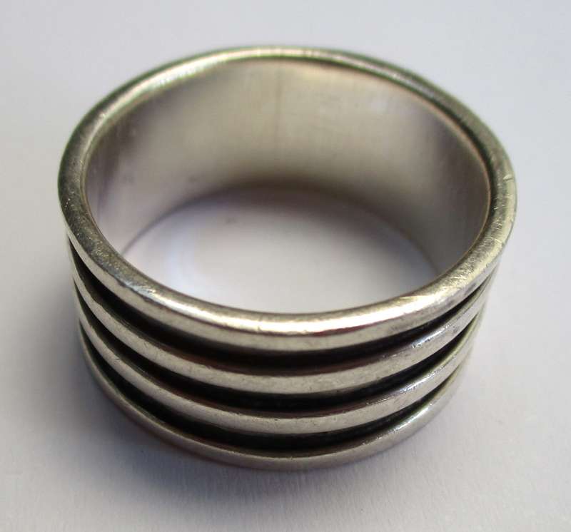 8.7 g Mens 925 Sterling silver ring - 20mm / size U