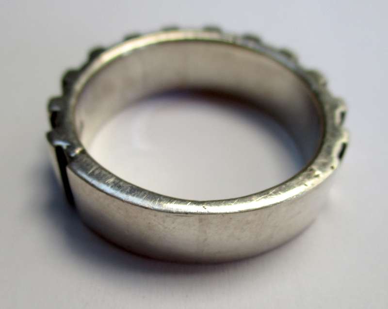 Mens Silver Ring 21mm / Size  - W  - 11g