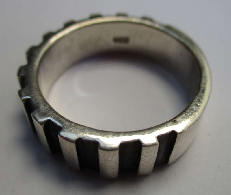 Mens Silver Ring 21mm / Size  - W  - 11g
