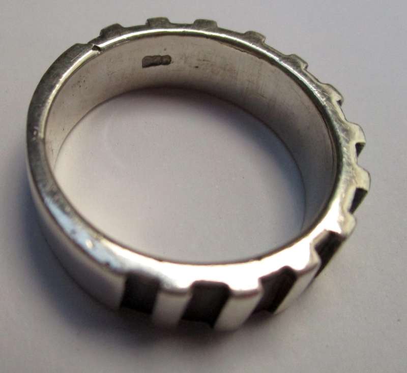 Mens Silver Ring 21mm / Size  - W  - 11g