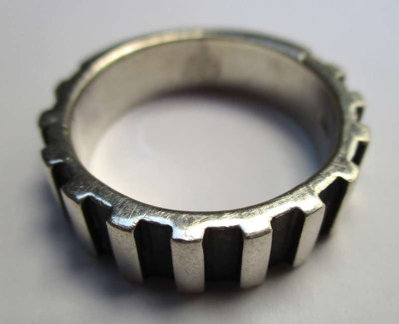 Mens Silver Ring 21mm / Size  - W  - 11g