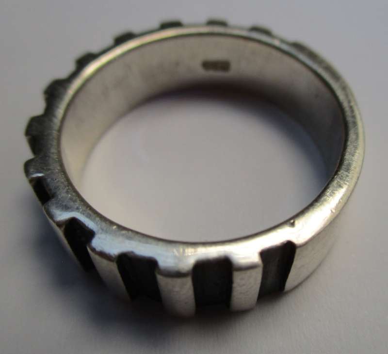 Mens Silver Ring 21mm / Size  - W  - 11g