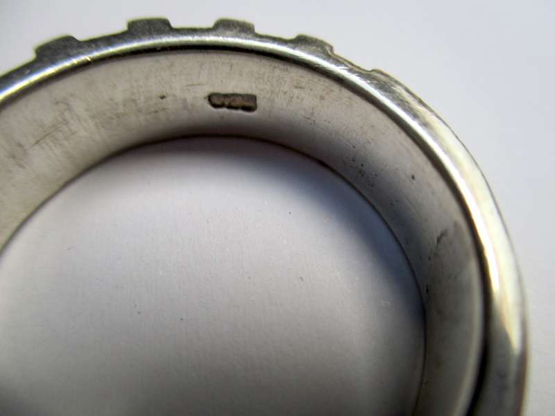 Mens Silver Ring 21mm / Size  - W  - 11g
