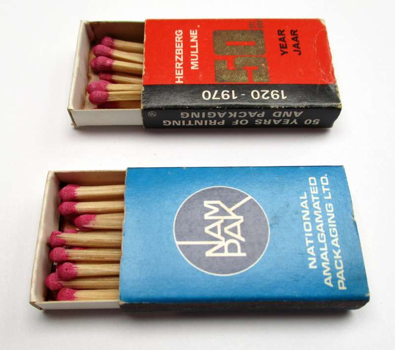 Vintage Matches Nampack Operations & Herzburg Mullne 1920 - 1970