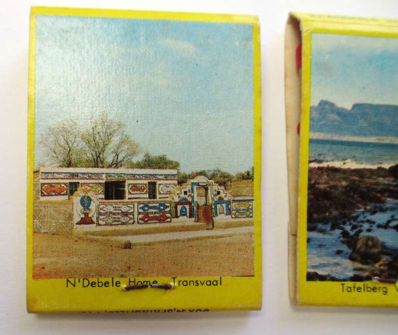 Vintage Spar Match Books / Matches - Boerebeskuit / Glamour Stockings & Canned Fruits