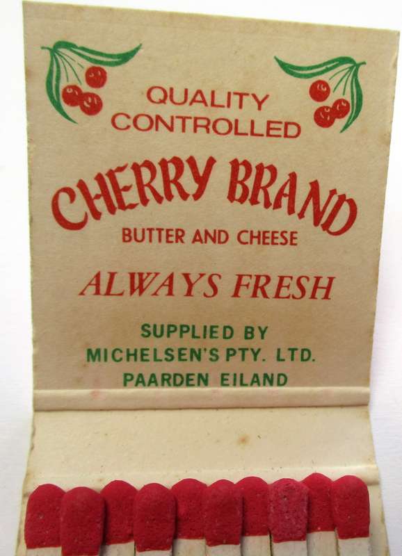 Vintage Spar Match Books / Matches - Boerebeskuit / Glamour Stockings & Canned Fruits