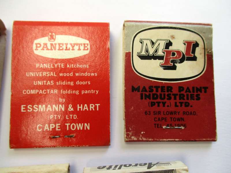Vintage South African Matchbooks -- Nova Floor Seals / MPI / Chempro / Roof Insulation