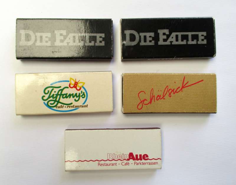 Lot of vintage Match Boxes - Bonn / Berlin etc.