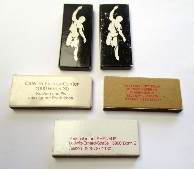 Lot of vintage Match Boxes - Bonn / Berlin etc.