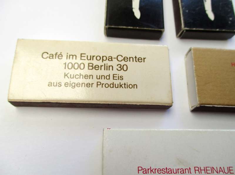 Lot of vintage Match Boxes - Bonn / Berlin etc.