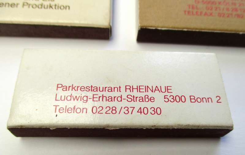 Lot of vintage Match Boxes - Bonn / Berlin etc.