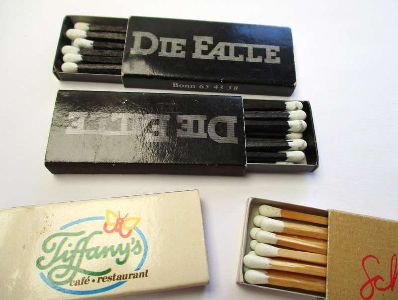 Lot of vintage Match Boxes - Bonn / Berlin etc.