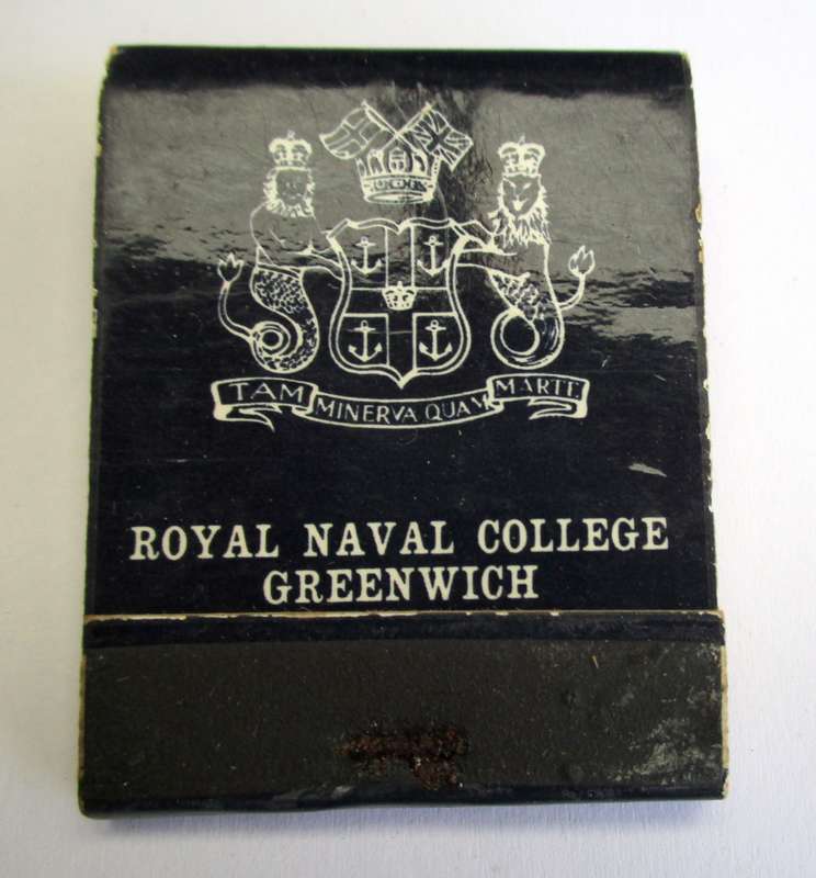 Vintage Matchbook / matches -- Royal Naval College, Greenwich, England.