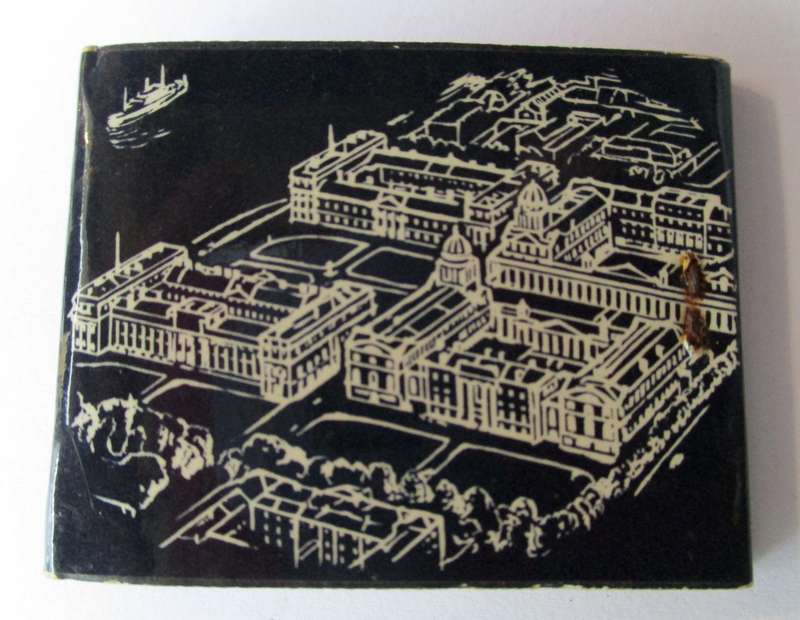 Vintage Matchbook / matches -- Royal Naval College, Greenwich, England.