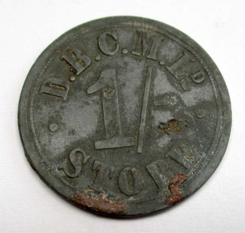 De Beers Consolidated mines 1 shilling  Store token