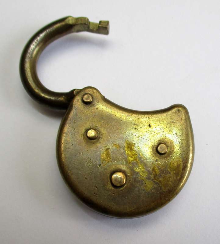 Vintage Nanbic Brass lock - small size, no key
