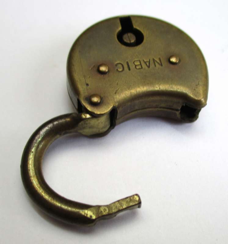 Vintage Nanbic Brass lock - small size, no key