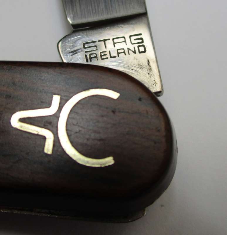 Vintage Folding knife / pocket knife / jack knife. Marked -  Stag, Ireland.