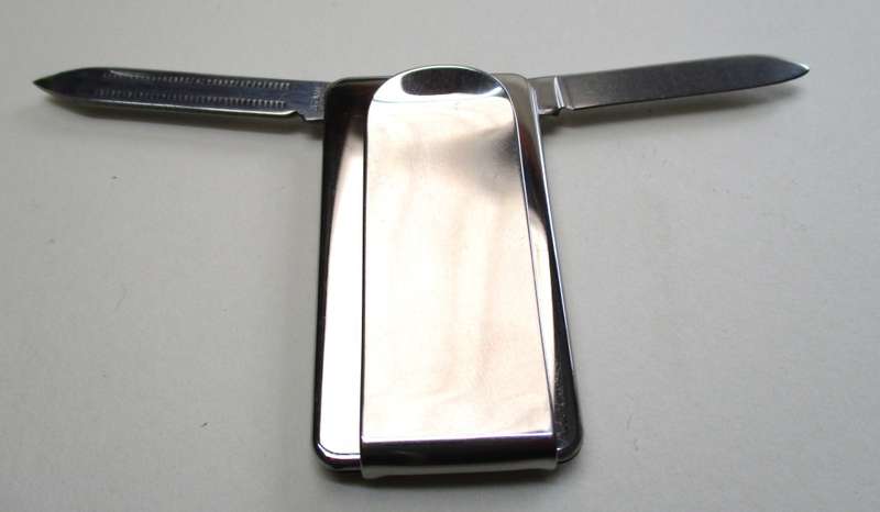 Vintage Money Clip / tool / knife, Anvil Prov. Made in USA