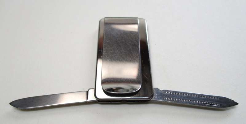 Vintage Money Clip / tool / knife, Anvil Prov. Made in USA