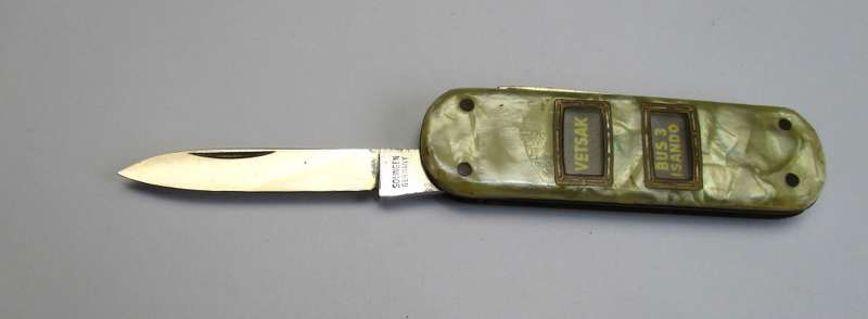 Rare - Unusual vintage folding knife / pocket knife - made in Solingen Germany