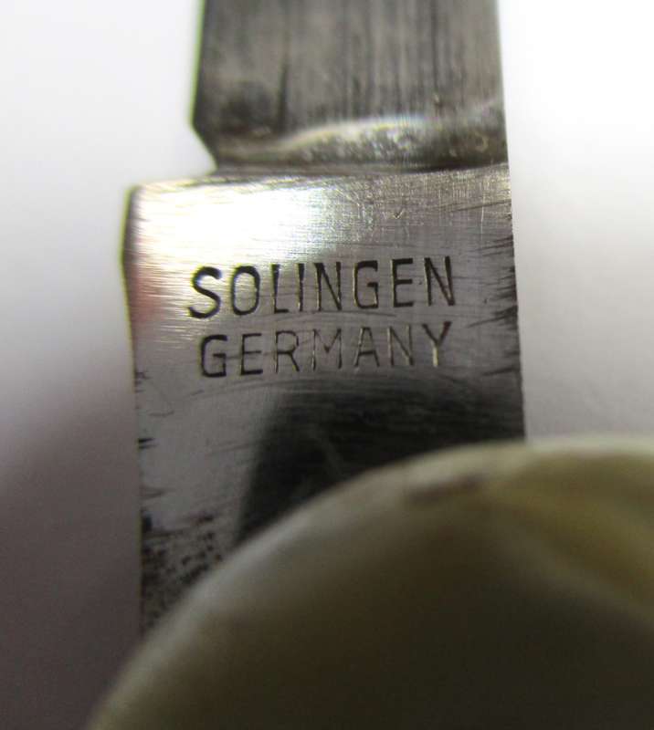 Rare - Unusual vintage folding knife / pocket knife - made in Solingen Germany