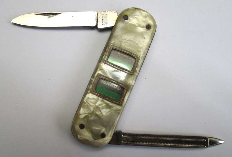 Rare - Unusual vintage folding knife / pocket knife - made in Solingen Germany