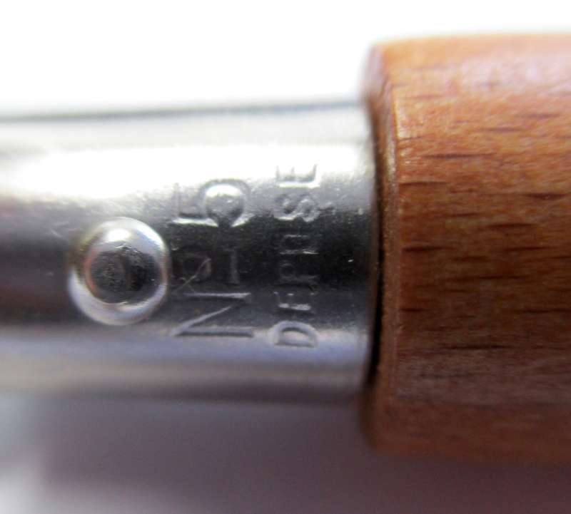 Vintage Opinel No 5 Folding Knife, Carbon steel blade, older stamp