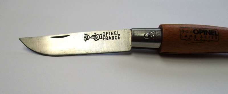 Vintage Opinel No 5 Folding Knife, Carbon steel blade, older stamp