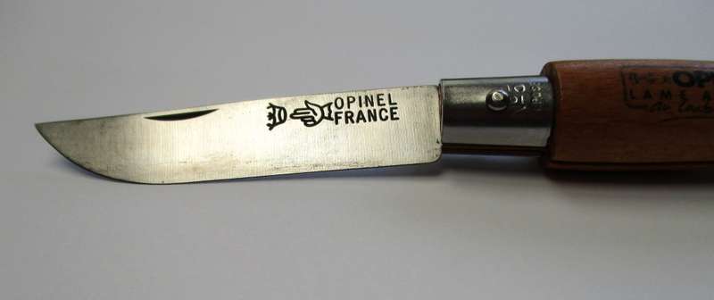 Vintage Opinel No 5 Folding Knife, Carbon steel blade, older stamp