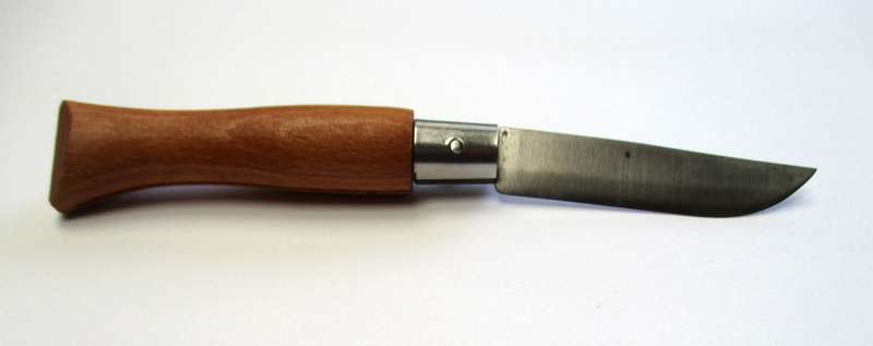 Vintage Opinel No 5 Folding Knife, Carbon steel blade, older stamp