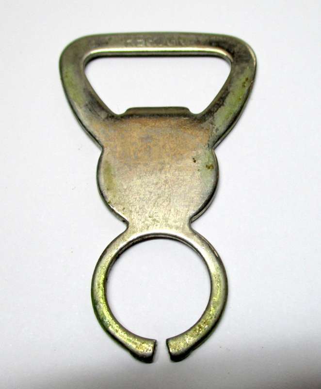 Vintage Swan Larger Bottle opener in original leather pouch, made in England.